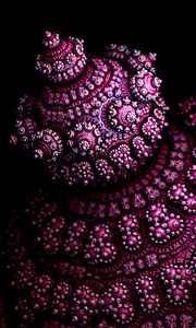 Preview wallpaper fractal, shape, 3d, volume, purple