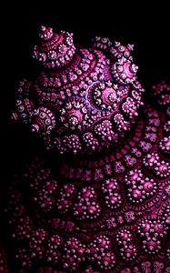 Preview wallpaper fractal, shape, 3d, volume, purple