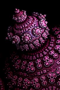 Preview wallpaper fractal, shape, 3d, volume, purple