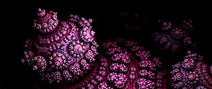 Preview wallpaper fractal, shape, 3d, volume, purple
