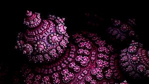 Preview wallpaper fractal, shape, 3d, volume, purple