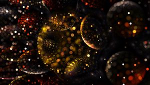 Preview wallpaper fractal, shape, convex, shine, balls