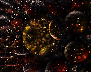 Preview wallpaper fractal, shape, convex, shine, balls