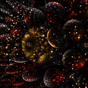 Preview wallpaper fractal, shape, convex, shine, balls