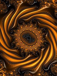 Preview wallpaper fractal, shape, twisted, relief, surface, patterns