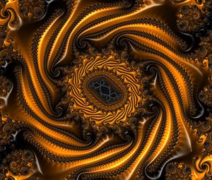 Preview wallpaper fractal, shape, twisted, relief, surface, patterns