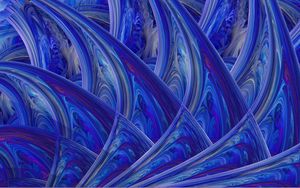 Preview wallpaper fractal, shapes, abstraction, blue