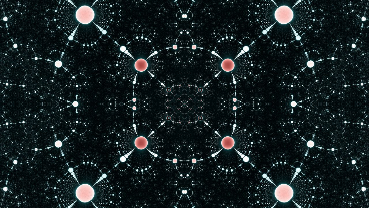 Wallpaper fractal, shapes, abstraction, dark