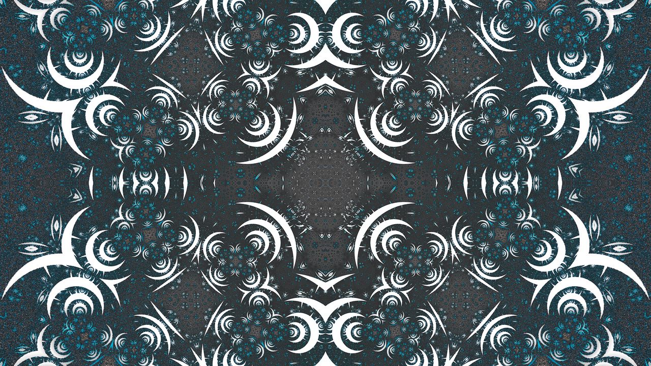 Wallpaper fractal, shapes, abstraction, gray