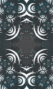 Preview wallpaper fractal, shapes, abstraction, gray