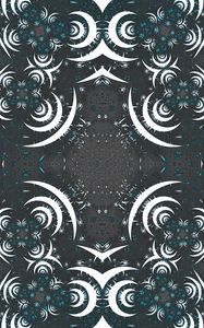 Preview wallpaper fractal, shapes, abstraction, gray