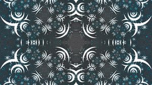 Preview wallpaper fractal, shapes, abstraction, gray