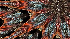 Preview wallpaper fractal, shapes, abstraction, lines, colorful