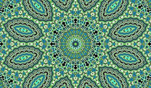 Preview wallpaper fractal, shapes, background, green