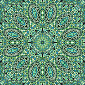 Preview wallpaper fractal, shapes, background, green
