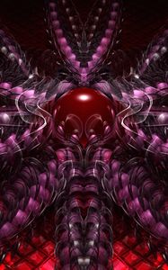 Preview wallpaper fractal, shapes, ball, 3d