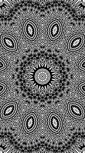 Preview wallpaper fractal, shapes, black and white, abstraction