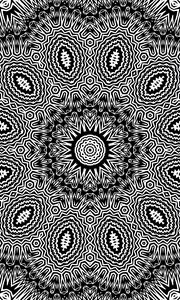 Preview wallpaper fractal, shapes, black and white, abstraction