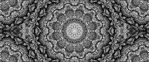 Preview wallpaper fractal, shapes, circles, abstraction, black and white