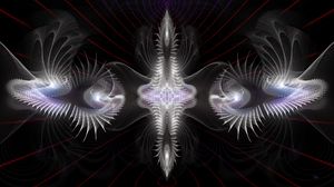 Preview wallpaper fractal, shapes, glow, abstraction
