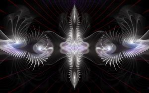 Preview wallpaper fractal, shapes, glow, abstraction