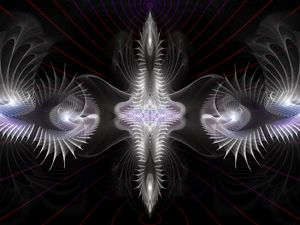 Preview wallpaper fractal, shapes, glow, abstraction