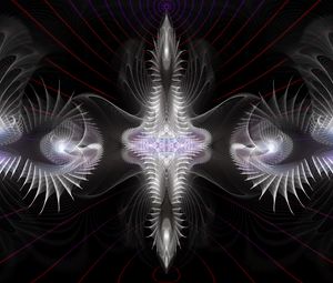 Preview wallpaper fractal, shapes, glow, abstraction