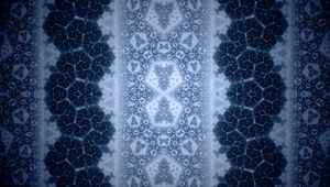 Preview wallpaper fractal, shapes, glow, pattern, blue, abstraction