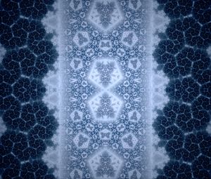 Preview wallpaper fractal, shapes, glow, pattern, blue, abstraction