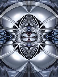 Preview wallpaper fractal, shapes, gray, abstraction