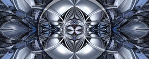 Preview wallpaper fractal, shapes, gray, abstraction