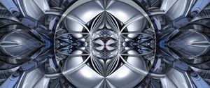 Preview wallpaper fractal, shapes, gray, abstraction
