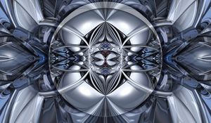 Preview wallpaper fractal, shapes, gray, abstraction