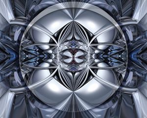 Preview wallpaper fractal, shapes, gray, abstraction