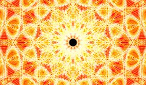 Preview wallpaper fractal, shapes, lines, abstraction, orange