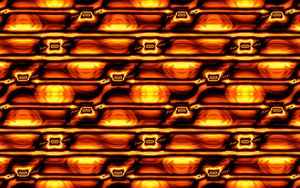Preview wallpaper fractal, shapes, lines, orange, abstraction