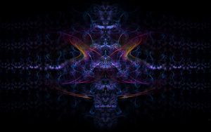 Preview wallpaper fractal, shapes, lines, glow, abstraction
