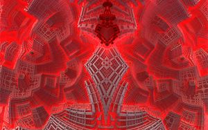 Preview wallpaper fractal, shapes, pattern, red, abstraction