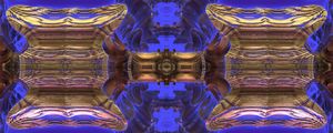 Preview wallpaper fractal, shapes, pattern, blue, abstraction