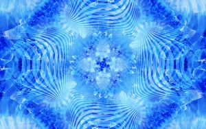 Preview wallpaper fractal, shapes, pattern, stripes, abstraction, blue