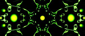 Preview wallpaper fractal, shapes, pattern, abstraction, green, black