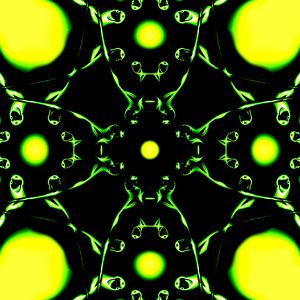 Preview wallpaper fractal, shapes, pattern, abstraction, green, black