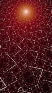 Preview wallpaper fractal, shapes, pattern, glow, abstraction, red