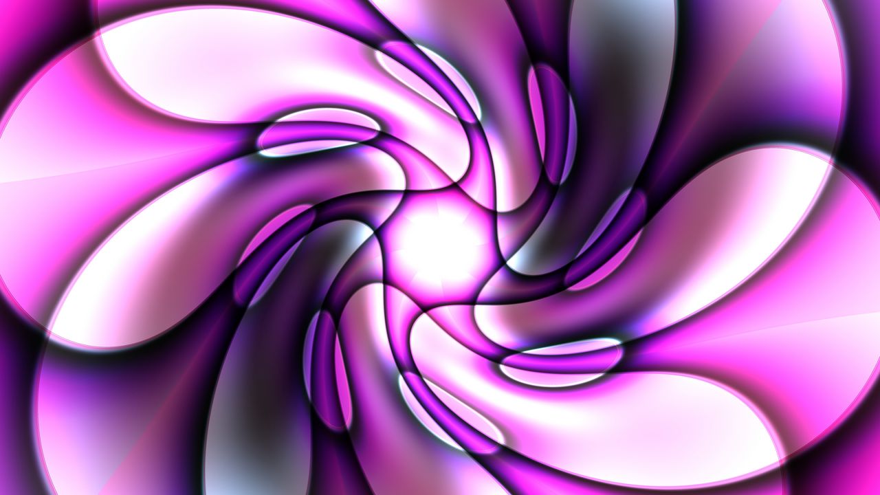 Wallpaper fractal, shapes, purple, abstraction
