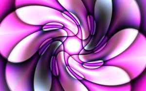 Preview wallpaper fractal, shapes, purple, abstraction