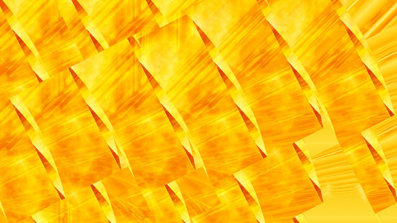 Wallpaper fractal, shapes, yellow, abstraction