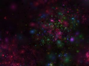 Preview wallpaper fractal, shine, dots, abstraction