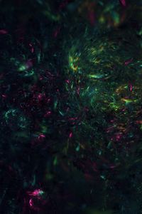 Preview wallpaper fractal, shine, green, pink, dark, abstraction