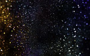 Preview wallpaper fractal, shine, stars, dark, abstraction