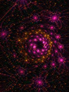 Preview wallpaper fractal, shine, surface, lilac, abstraction